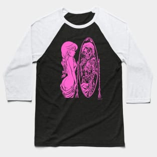 Life and Death (Pink) Baseball T-Shirt